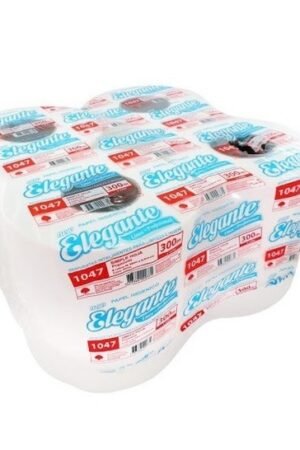 Papel higiénico Elegante 1047 x 300 Mts Cono Grande 7,5 Cm X 8 Un.