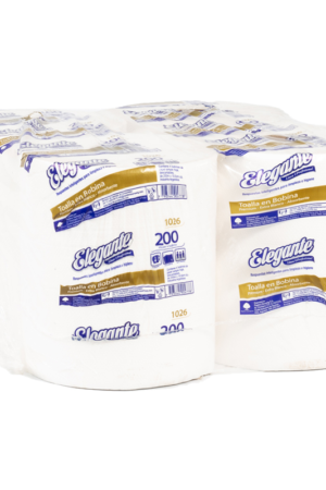 Toalla Papel Blancas Elegante 4 Rollos X 200 Mts Cod 1026